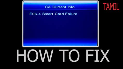 e06 4 smart card error|How to Fix E06.